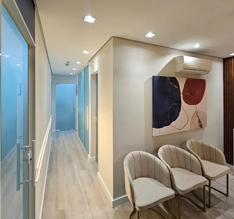 Sala de espera da clínica